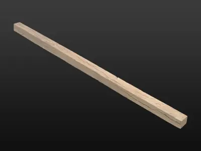 Wood Beam 06 3D model