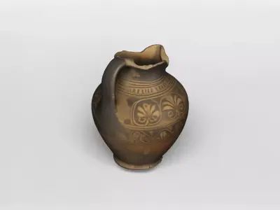 Ancient Greek Ornamental Pitcher 3D model