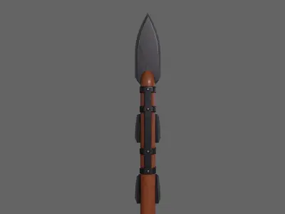PBR Spear V3c Low-poly 3D model