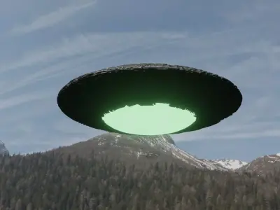 UFO 3D Low-poly 3D model