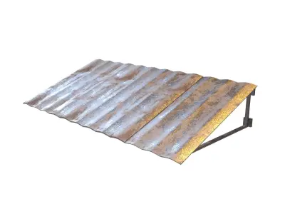 Tin Roof v1 002 Low-poly 3D model