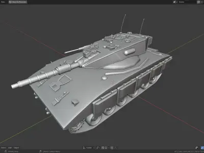 Merkava Free Sample Base Mesh Free 3D model