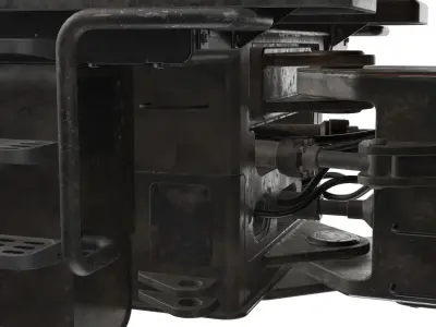 Realistic 3D Loader Truck Game-Ready Construction Vehicle Free low-poly 3D model