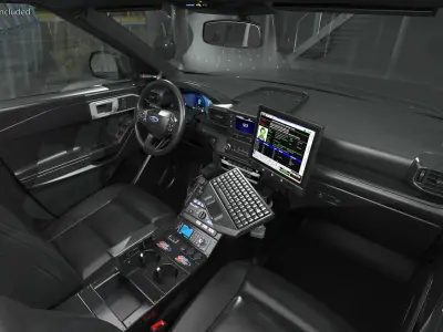 Ford Police Interceptor Utility Hybrid AWD 3D model