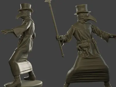 Hans Plague Doctor PDS006 3D print model