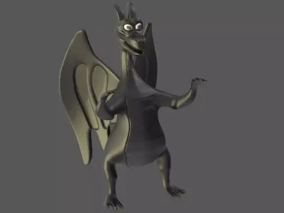 Cartoonish Dragon v3 Low-poly 3D model