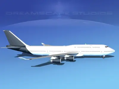 Boeing 747-8I Corporate 4 3D model