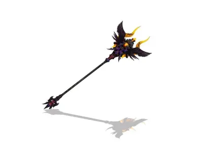 Angel Scepter Low-poly 3D model