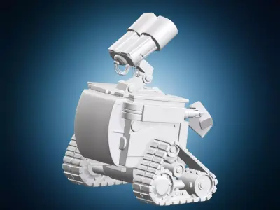Wall-e Robot Detailed Character Statue 3D print model