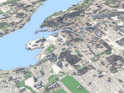 Quebec City Canada 3D model