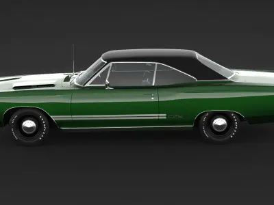 1968 Plymouth GTX 3D model
