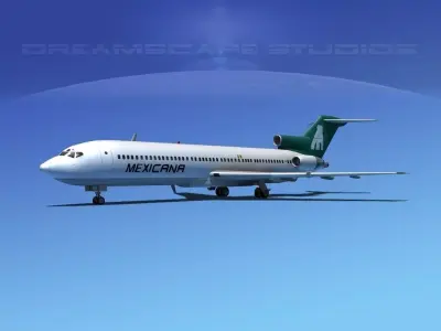 Boeing 727-200 Mexicana 3D model