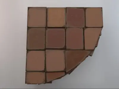 Round Barricade Low-poly 3D model