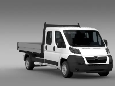 Citroen Relay Crew Cab Truck 2009-2014 3D model