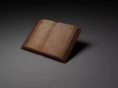 open book Free 3D model purchase