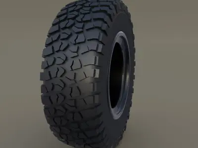 Offroad Alloy Wheel 3D model