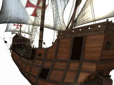 Columbus sailboat 3D model