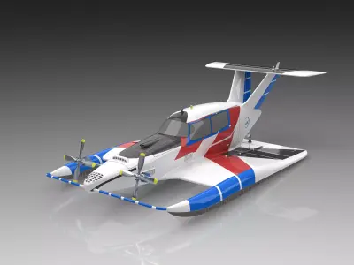 Amphistar Xtreme Xplorer Ekranoplan 3D print model