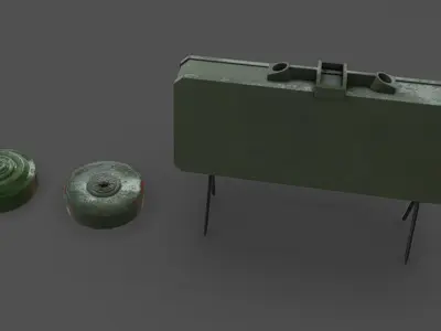 Landmines Low-poly 3D model