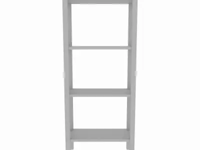 Interior outdoor shelf Low-poly 3D model