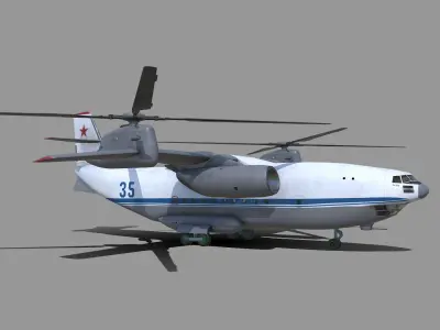 Kamov Ka-35 concept helicopter 3D model