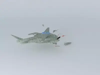 UN task force alpha-UAV command unit Peacemaker MK II airborne 3D model