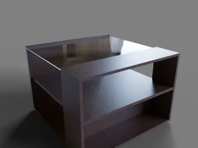 Coffee Table Free low-poly 3D model 2