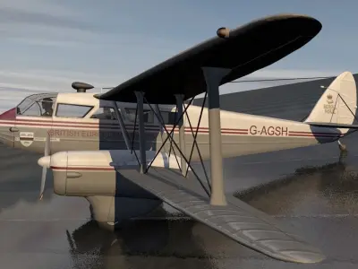 De Havilland DH-89 Dragon Rapide 3D model