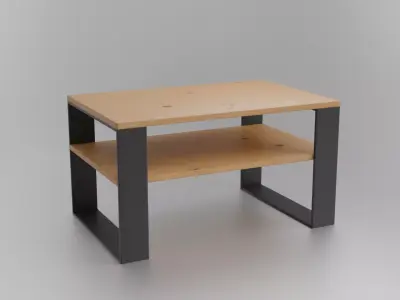 Coffee table Low-poly 3D model 18