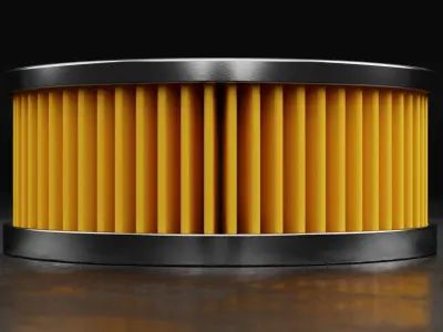 Car Filter Type F 3D model