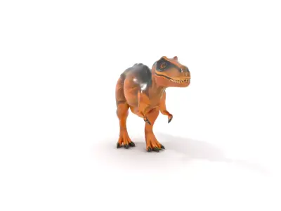 Jurassic Dino Brown model pack Low-poly 3D model