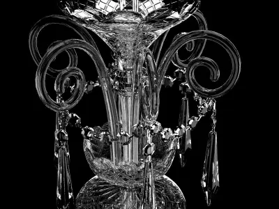 Waterford Ardmore 24-Arm Chandelier with Crystal Shades 3D model