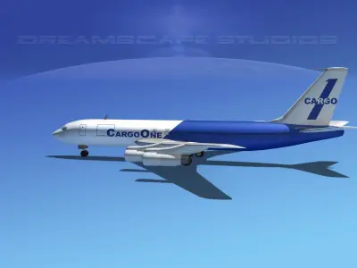Boeing 707 Cargo One 3D model