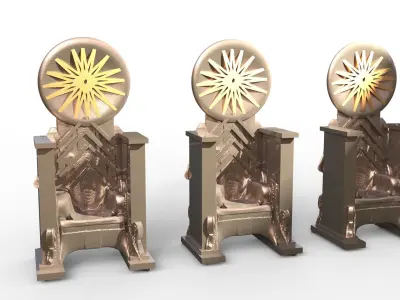 Black Star magicians Throne 3D model