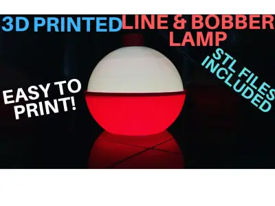 LINE AND BOBBER LAMP Free 3D print model