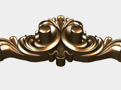 Carved decor for cnc 53 Free 3D model