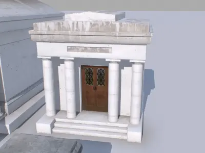 Mausoleums Tombs and Graves pack 3 Low-poly 3D model