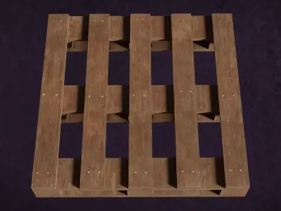 Pallets Wood Series Fiber Relics Content Group3 N1-5 3D model