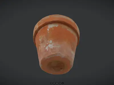 Terracotta Pot 2 Free low-poly 3D model