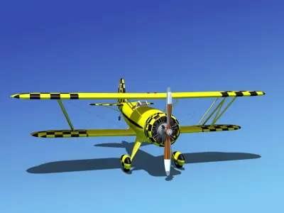Waco YMF-5 V14 3D model