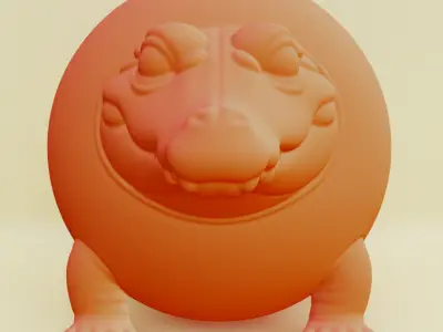 Glorbo Fruttodrillo Italian brainrot Printable 3D print model