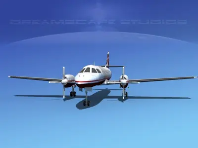 Swearingen SA226 Bearskin Airlines 2 3D model