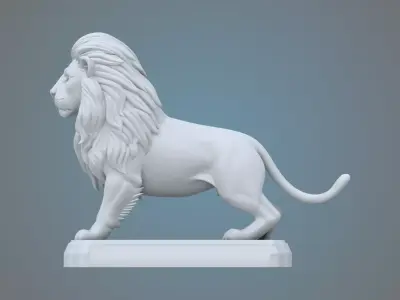 Majestic Lion Statue PM-45 3D print model
