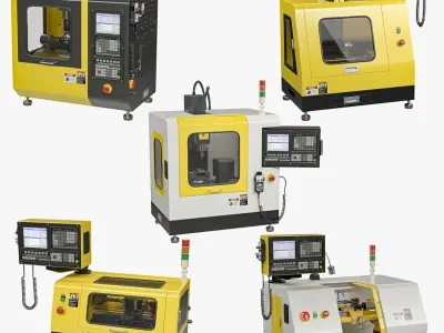 Tabletop Lathes Collection 3D model