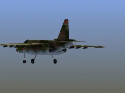 Su-25 Frogfoot LD1 Low-poly 3D model