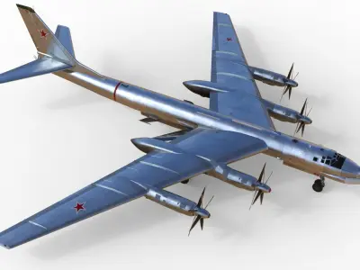 Tupolev Tu-95K Bear-B 3D model