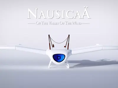 Glider from Nausicaa of the Valley of the Wind Low-poly 3D model