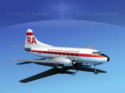 Martin 202 Richards Aviation 3D model