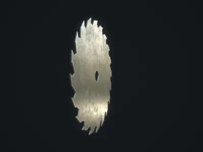 Saw Blade Low-poly 3D model