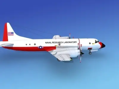 Lockheed P-3 Orion Naval Research Lab 3D model